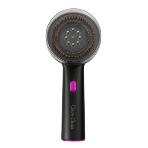 Grow Glam 3-in-1 Rechargeable Scalp Massager with Red Light Therapy & Oil Infusion