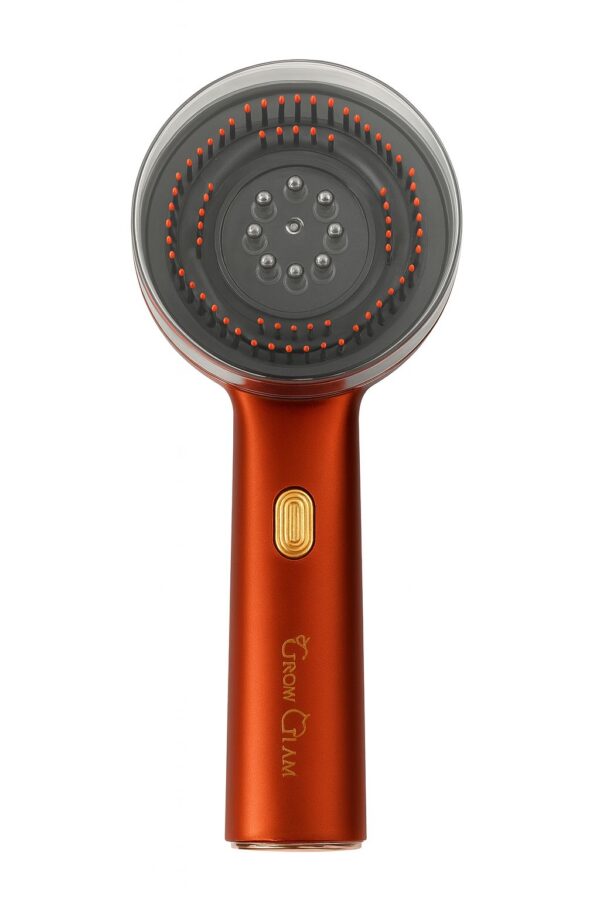 Grow Glam 3-in-1 Rechargeable Scalp Massager with Red Light Therapy & Oil Infusion - Image 2