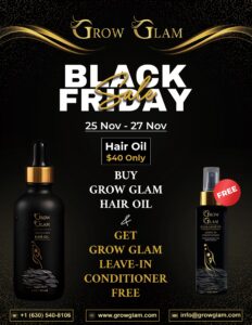Grow Glam Hair Growth Oil + Free Leave-In Conditioner